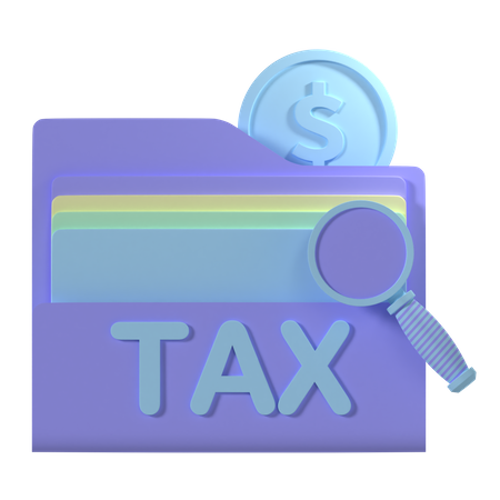 Free Tax Folder  3D Icon