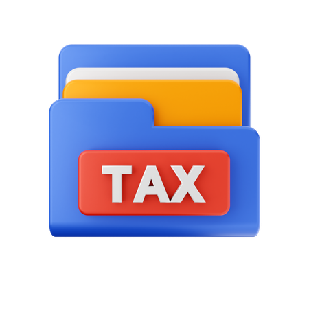 Free Tax Folder  3D Icon