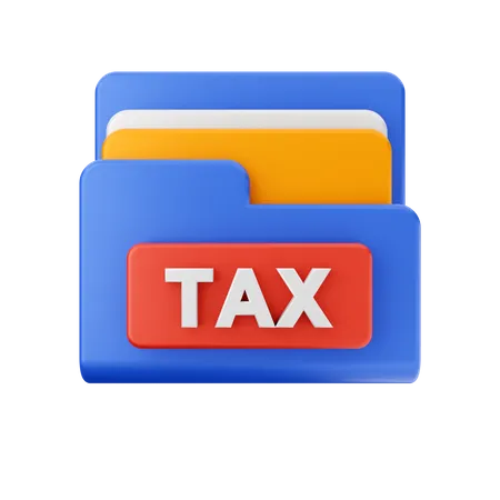 Free Tax Folder  3D Icon