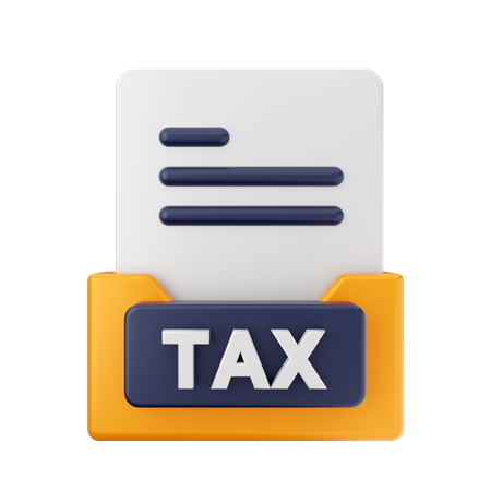 Free Tax Folder  3D Icon