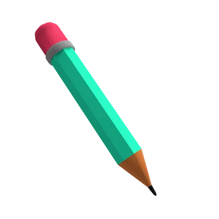 Free Teal Pencil  3D Illustration