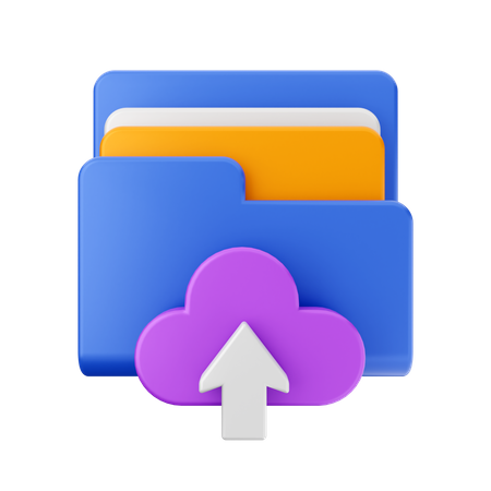 Free Télécharger le dossier cloud  3D Icon