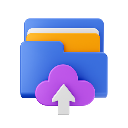 Free Télécharger le dossier cloud  3D Icon