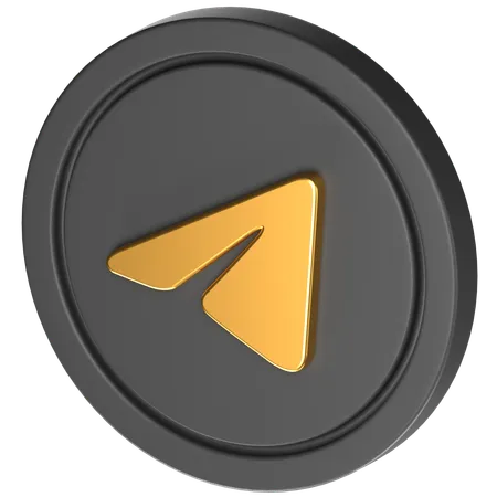 Free 3 D Icon Of Telegram Logo 3D Icon