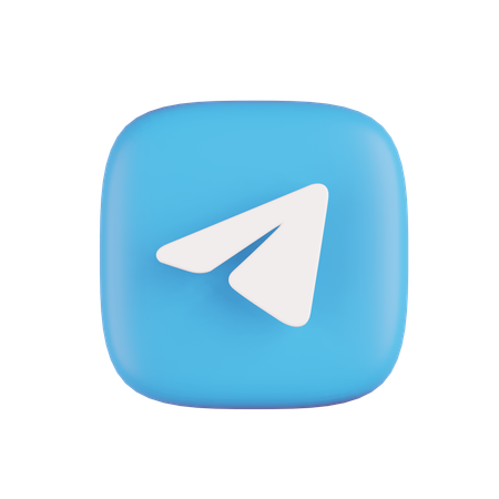 Free Telegram  3D Icon