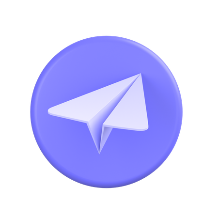 Free Telegram-2  3D Icon