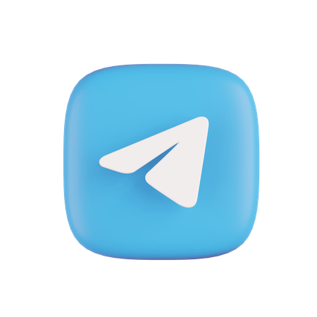 Free Telegram  3D Icon