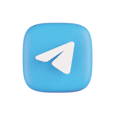 Free Telegram  3D Icon