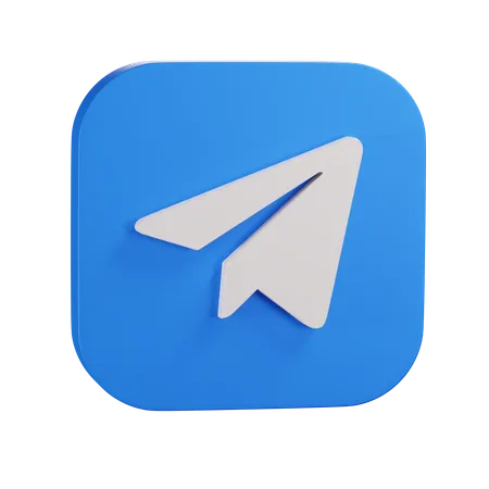 Free Telegram  3D Icon