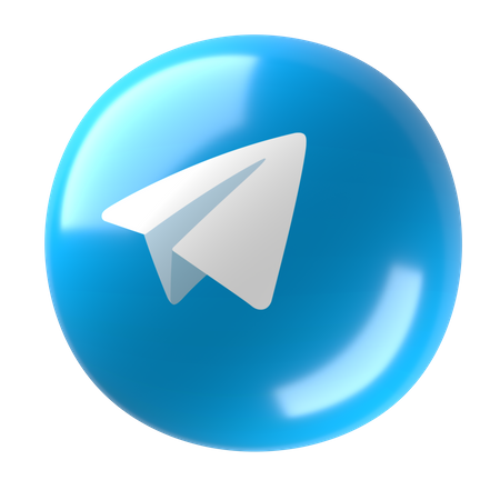 Free Telegram  3D Icon