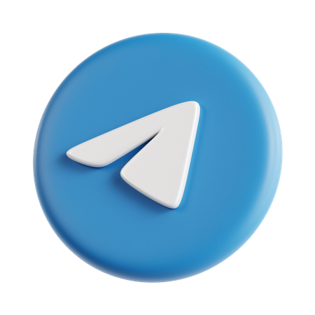 Free Telegram  3D Icon