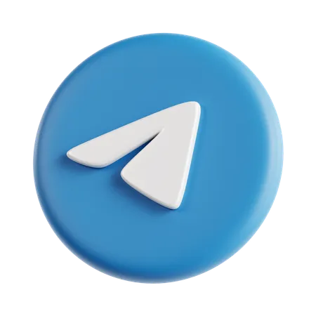 Free Telegram  3D Icon