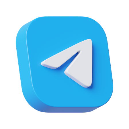 Free Telegram  3D Icon