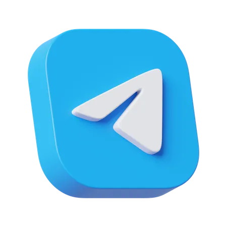 Free Telegram  3D Icon