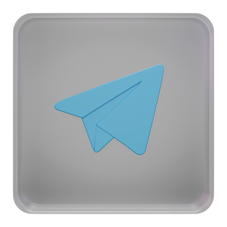 Free Telegram  3D Icon