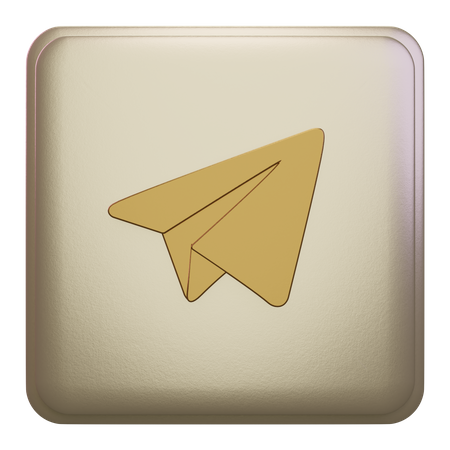 Free Telegram  3D Icon