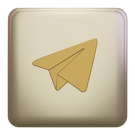 Free Telegram  3D Icon