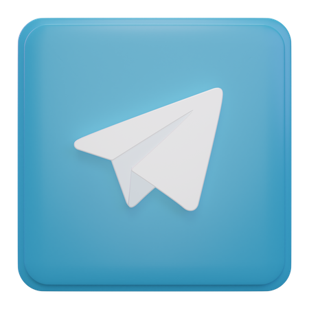 Free Telegram  3D Icon