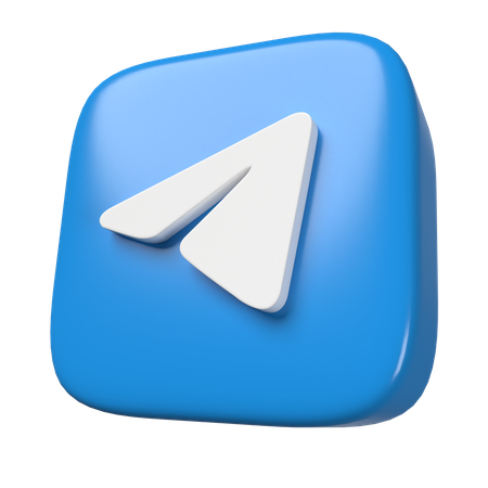 Free Telegram  3D Icon