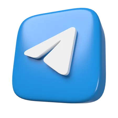 Free Telegram  3D Icon