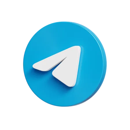 Free Telegram  3D Icon