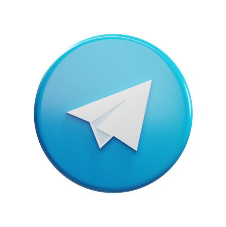 Free Telegram  3D Icon