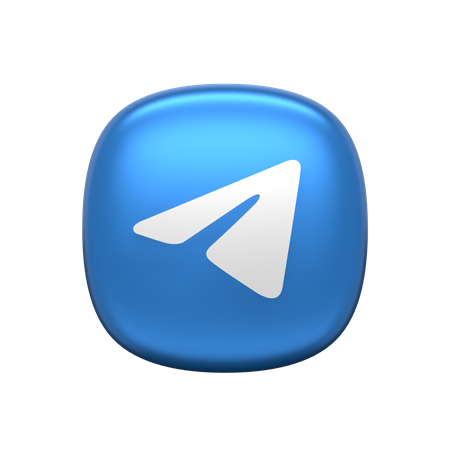 Free Telegram  3D Icon