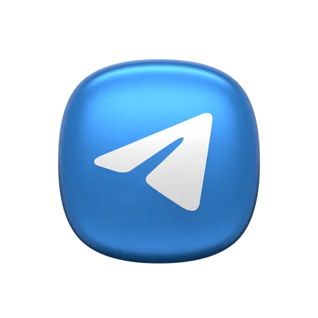 Free Telegram  3D Icon