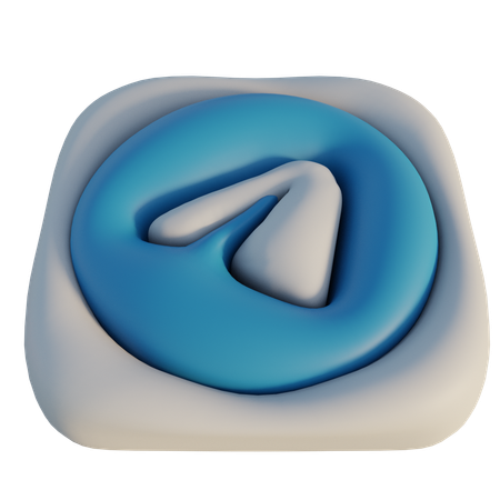 Free Telegram  3D Icon