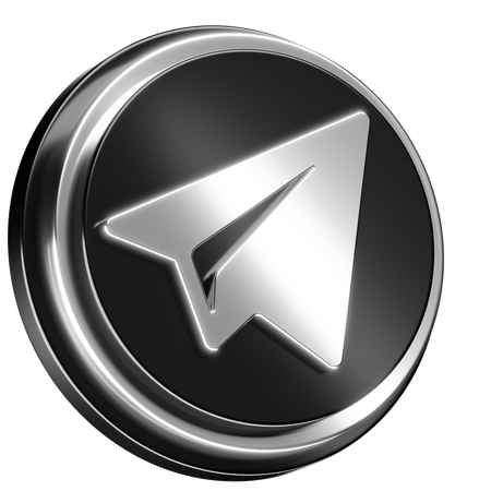 Free Telegram  3D Icon