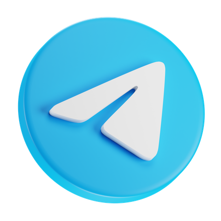 Free Telegram  3D Icon