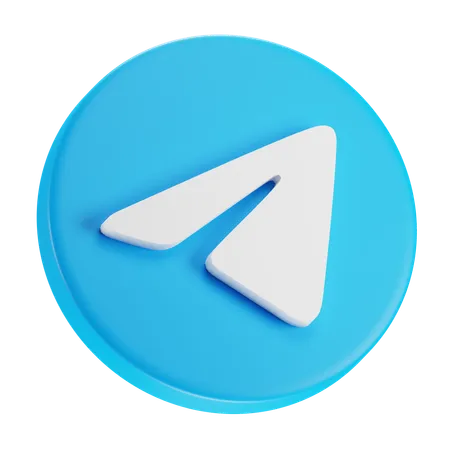 Free Telegram  3D Icon