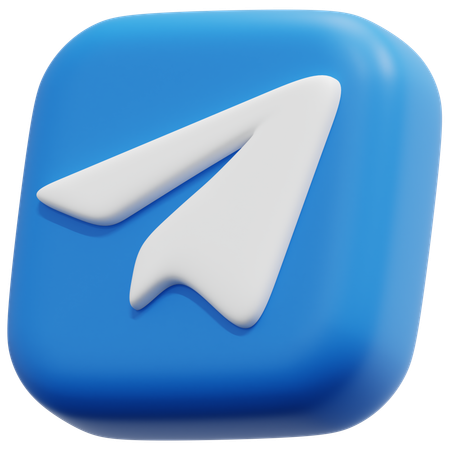 Free Telegram  3D Icon