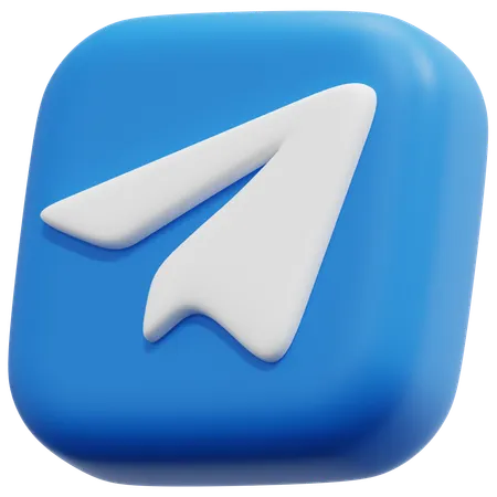 Free Telegram  3D Icon
