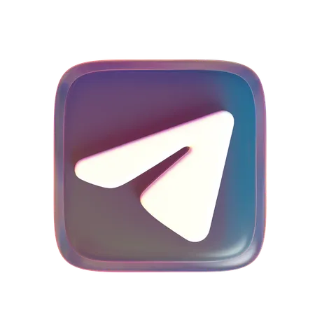 Free Telegram  3D Icon