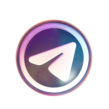 Free Telegram  3D Icon