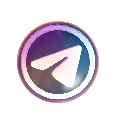 Free Telegram  3D Icon
