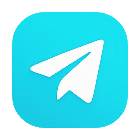 Free Telegram  3D Icon