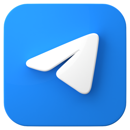 Free Telegram  3D Icon