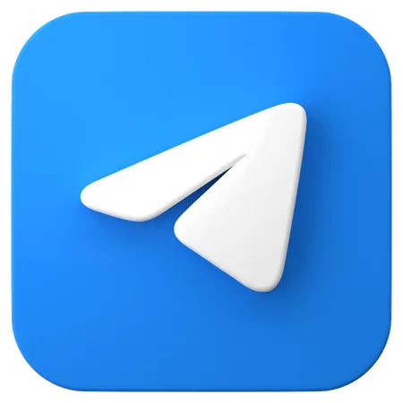 Free Telegram  3D Icon