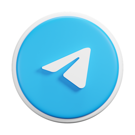 Free Telegram  3D Icon