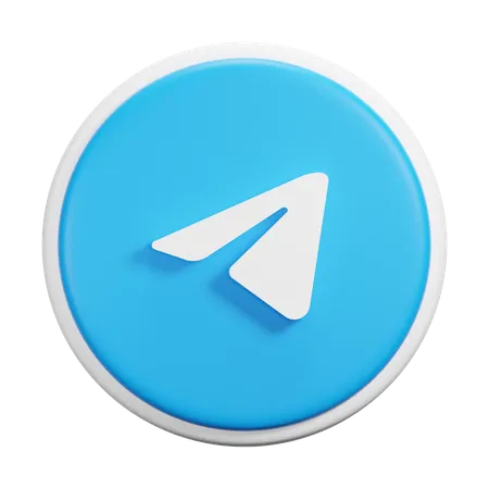 Free Telegram  3D Icon