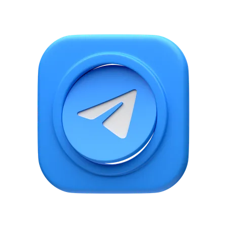 Free Telegram  3D Icon