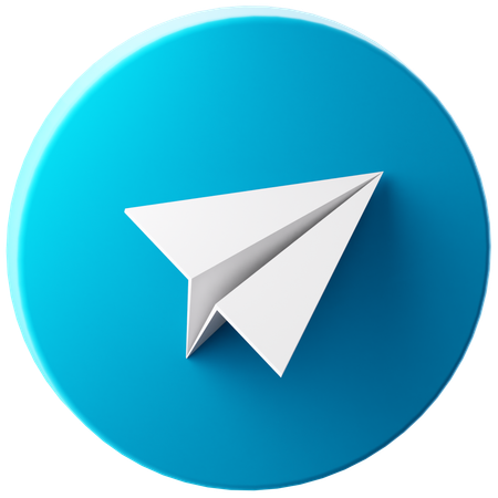 Free Telegram  3D Icon