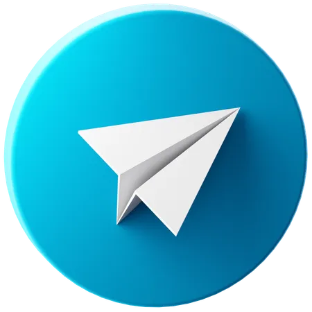 Free Telegram  3D Icon