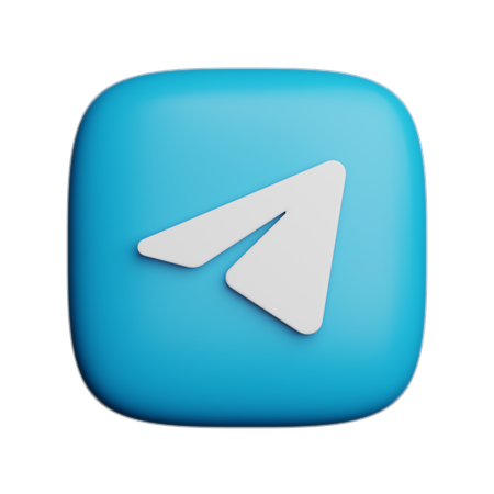 Free Telegram  3D Icon