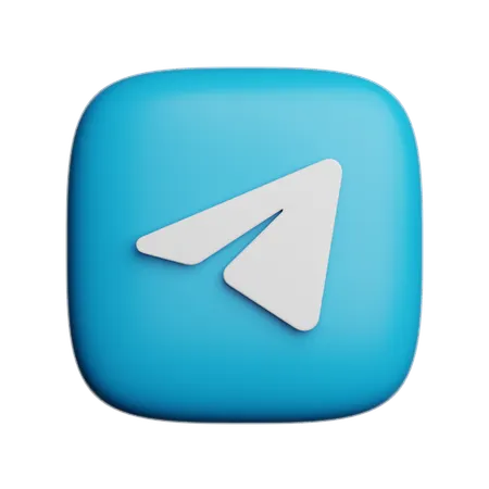 Free Telegram  3D Icon