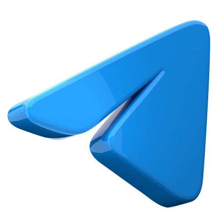 Free Telegram  3D Icon