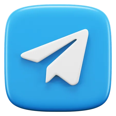 Free Telegram  3D Icon