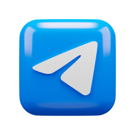Free Telegram  3D Icon